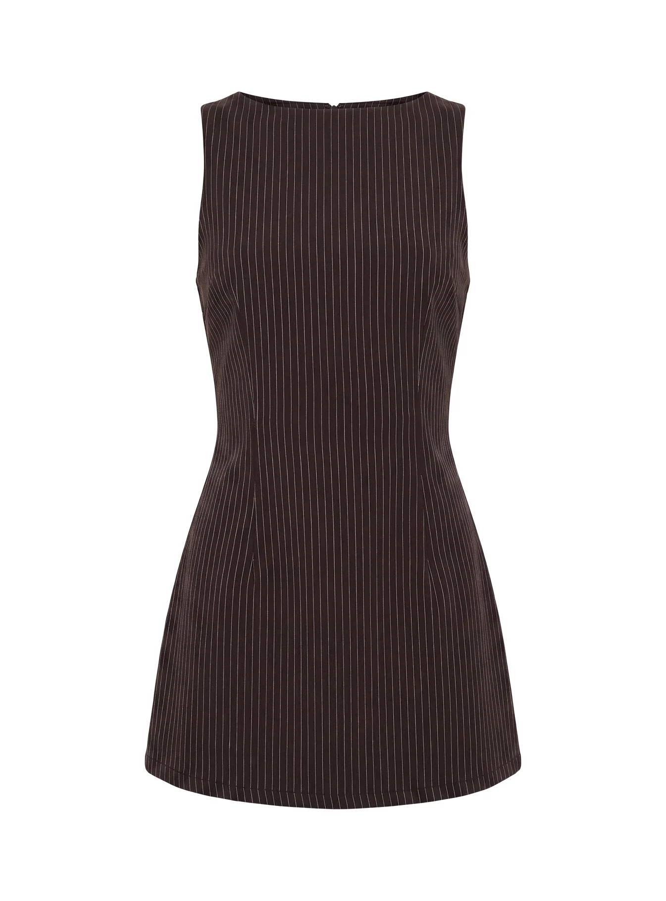Yumiko Romper Brown Pinstripe - Image 13