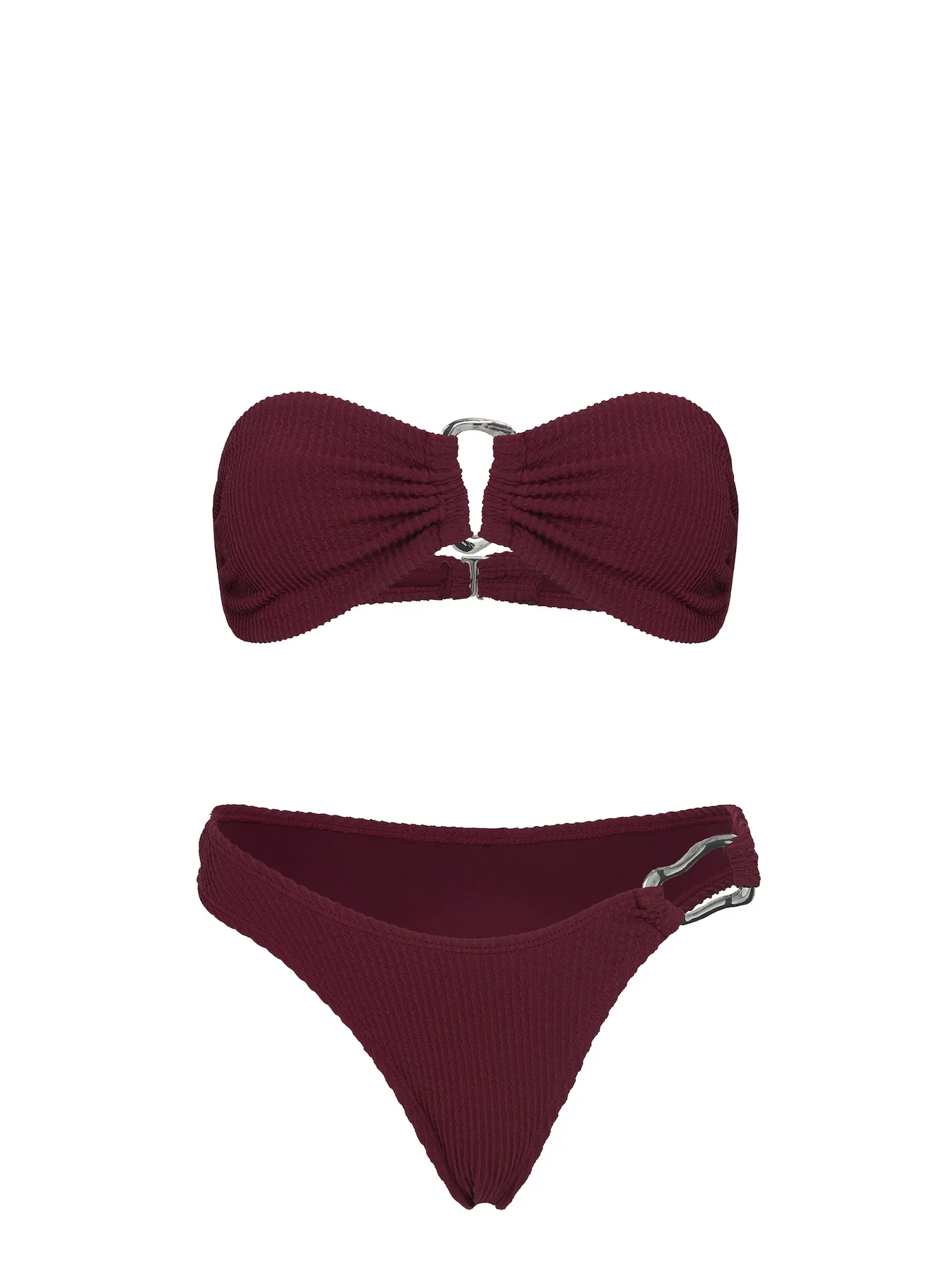 Zemi Hardware Bandeau Bikini Top Red - Image 5
