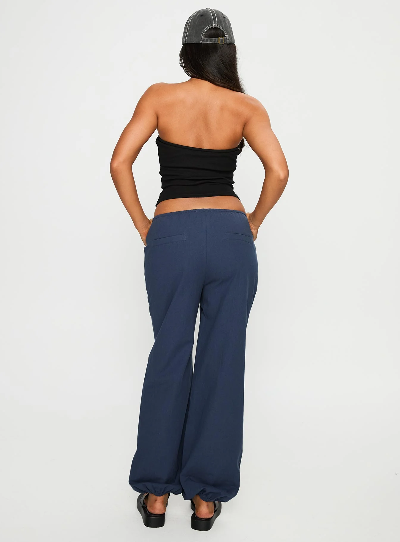 Zodie Low Waist Pants Navy - Image 4